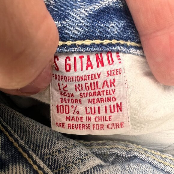 Vintage P.S. Gitano Acid Wash Mom Jeans High Waist Size 12 Reg - Picture 8 of 8
